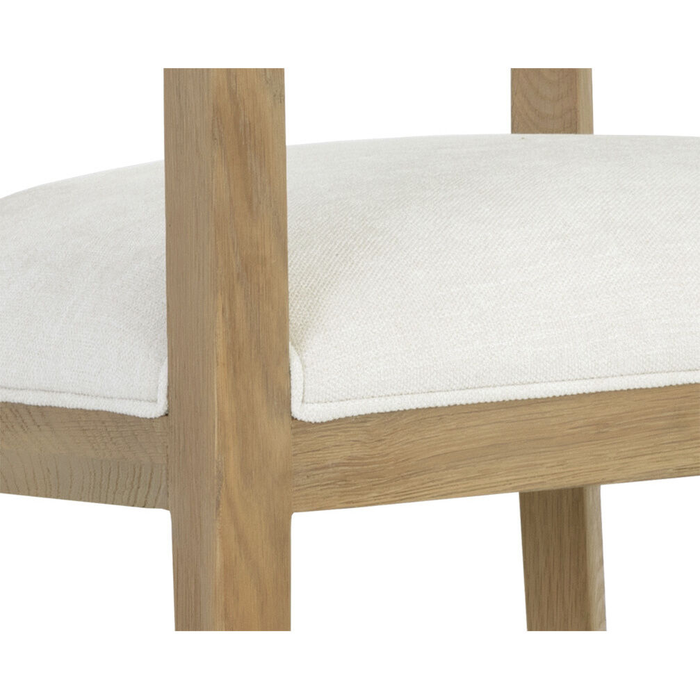 Brylea Natural / Heather Ivory Tweed Dining Armchair